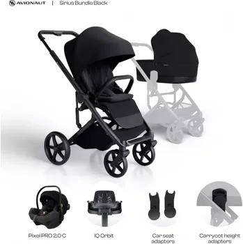 CDATA[Podrobnosti o produktu Akční set Avionaut Sirius obsahuje: dvojkombinaci Avionaut Sirius a adaptéry na autosedačku…
v 4 obchodech
![Kočárek Avionaut akční set Sirius 2025 Black