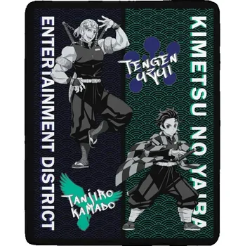 deka ABYstyle Demon Slayer Tanjiro & Tengen 120 x 150 cm