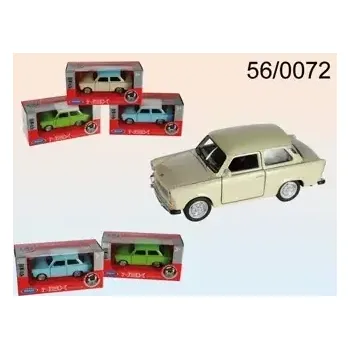 autíčko Welly - Trabant 601 1:34 s bílou střechou (WE43654S--BM)