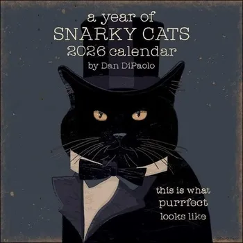 Cizojazyčná kniha Year of Snarky Cats 2026 Wall Calendar - DiPaolo, Mr. Dan