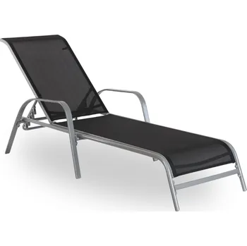 Zahradní lehátko Zahradní lehátko Marilo, černá / šedá