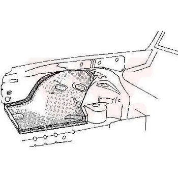 Blatník karosérie Vnitřní blatník VAN WEZEL 3010257