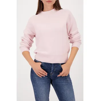 Dámská mikina Svetr Monari 809486 růžový pletený se stojáčkem Velikost: 38