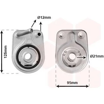 Motor automobilu Olejový chladič, motorový olej VAN WEZEL 83013700