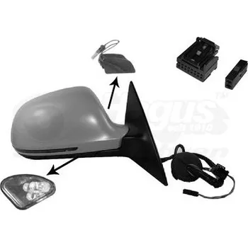 Auto zrcátko Vnější zpětné zrcátko VAN WEZEL 0341818