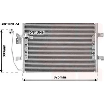 Výparník klimatizace Kondenzátor, klimatizace VAN WEZEL 30005330