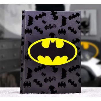 Zápisník ! ! ! Presco Notes Batman Signal linkovaný 13 x 21 cm