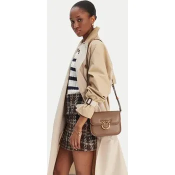 Kabelka PINKO Love Box Bag Fl Mini PE 25 PLTT 104297 A26L Hnědá OS