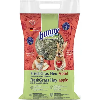 Krmivo pro hlodavce Bunny Allgäuer FrischGras seno s jablky 500 g