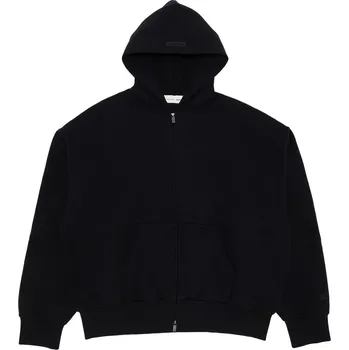 Pánská mikina Fear of God Essentials Classic Full Zip-Up Hoodie Jet Black Velikost: M