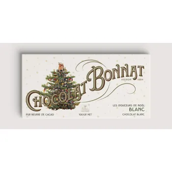 Čokoláda Bonnat Vánoční bílá čokoláda "Les Douceurs de Noël" 100 g