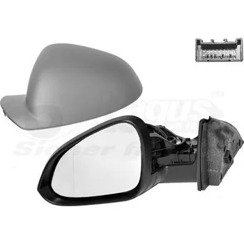 Auto zrcátko Vnější zpětné zrcátko VAN WEZEL 3850807