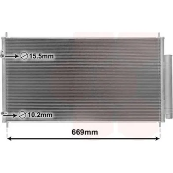 Výparník klimatizace Kondenzátor, klimatizace VAN WEZEL 25005290