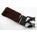 Pánské šle - tmavě hnědá - šířka 3,5 cm