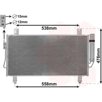 Výparník klimatizace Kondenzátor, klimatizace VAN WEZEL 32005252