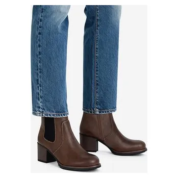 Dámské kozačky Clara Barson Polokozačky CEO-WS15221-02 Hnědá 39