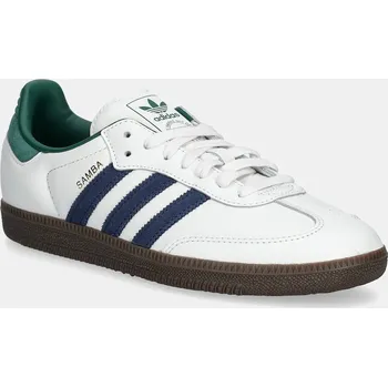 Pánské tenisky Kožené tenisky adidas Originals Samba OG bílá barva, IH4882 00X, EUR 44 2/3
