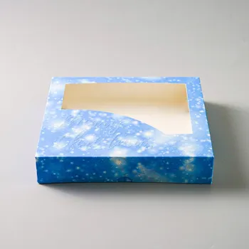 Krabice na pečivo Cake star 25x22x5cm 15ks modrá