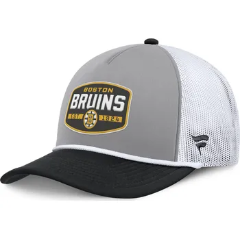 Kšiltovka Fanatics Pánská kšiltovka Boston Bruins NHL Course Adjustable Foam Front A-Frame Meshaback Cap
