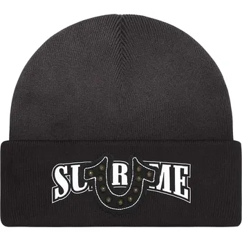 Čepice Supreme True Religion Beanie (FW25) Black Velikost: ONE SIZE