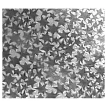 Set školních potřeb Karton holograficzny srebrny gwiazdy 25x35cm 5 ark