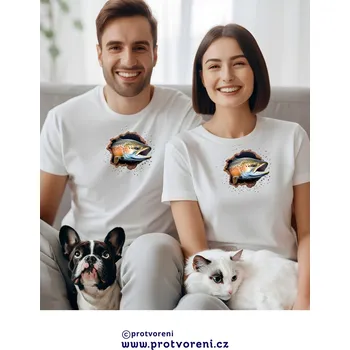 Dámské tričko Trička s potiskem Tričko s potiskem, RYBA , 1 ks zvolte VELIKOST textilu ZDE:: M- velikost typ Beagle