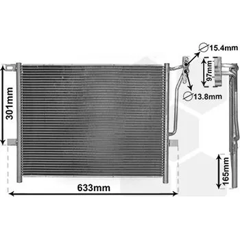 Výparník klimatizace Kondenzátor, klimatizace VAN WEZEL 06005203