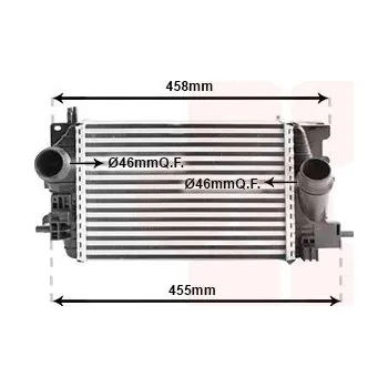 Chladič motoru Chladič turba VAN WEZEL 37004575