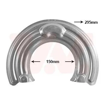 Brzdový kotouč Ochranný plech proti rozstřikování, brzdový kotouč VAN WEZEL 2815372