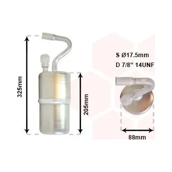 Sušič klimatizace Sušárna, klimatizace VAN WEZEL 5900D097