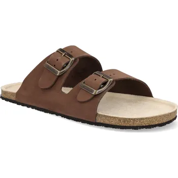 Dívčí obuv Barefoot pantofle Natural barefoot - Donau hnědé Velikost: 43