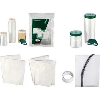 Zakrývací fólie na malování PARKSIDE® Sada ochranných fólií / Protiprachové dveře