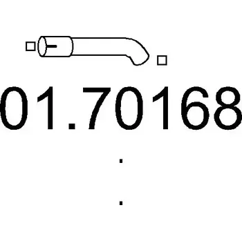 Výfuková trubka MTS Výfuková trubka MTS 01.70168