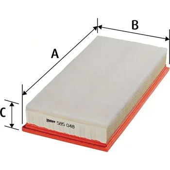 Filtr do auta Vzduchový filtr VALEO 585048