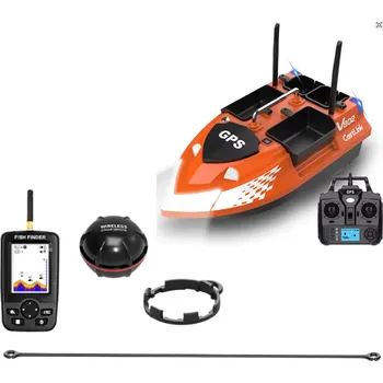 Zavážecí loďka s GPS a Sonarem - 4 komory Oranžová