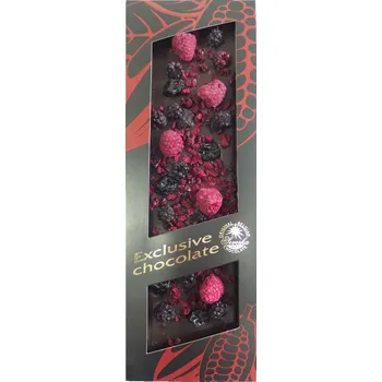 Cukrovinka Čokoláda hořká s ostružinami, malinami a višněmi - Severka 125g