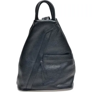 Městský batoh Carla Ferreri Dámský kožený batoh CF1625 Nero + 2 měsíce na vrácení zboží