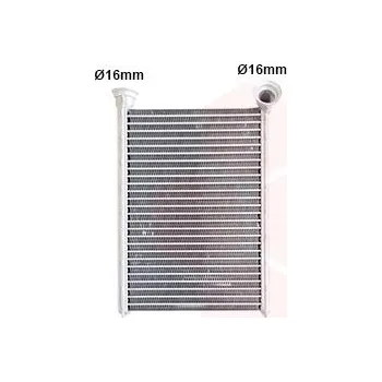 Výměník tepla Výměník tepla, vnitřní vytápění VAN WEZEL 37016705