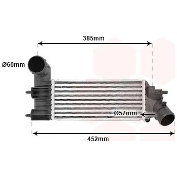 Chladič motoru Chladič turba VAN WEZEL 40004204