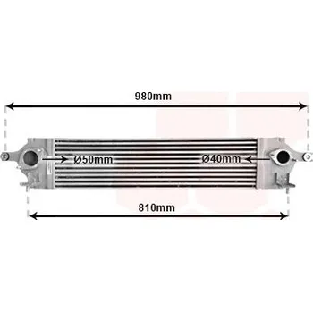 Chladič motoru Chladič turba VAN WEZEL 13004350
