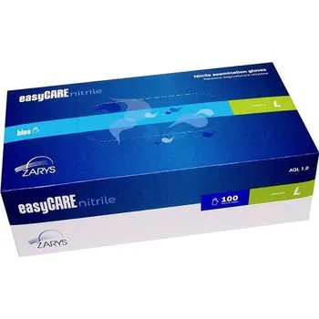 Vyšetřovací rukavice Nitrilové rukavice EASYCARE bez pudru velikost M -100 ks