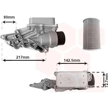 Chladič motoru Olejový chladič, motorový olej VAN WEZEL 30013688