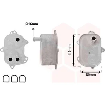 Chladič motoru Olejový chladič, motorový olej VAN WEZEL 03013710