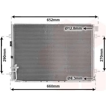 Výparník klimatizace Kondenzátor, klimatizace VAN WEZEL 83005030