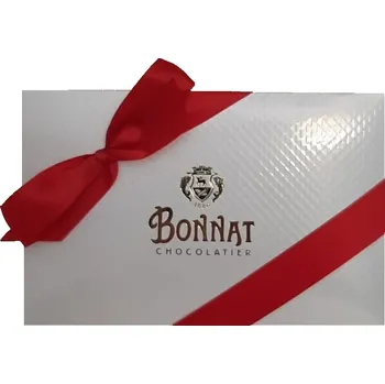 Čokoláda Luxusní bonboniéra Bonnat plná výběrových pralinek a miničokoládiček 500 g