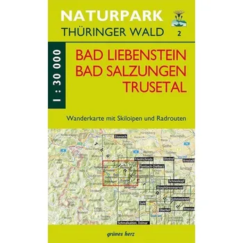 Wanderkarte Bad Liebenstein, Bad Salzungen, Trusetal