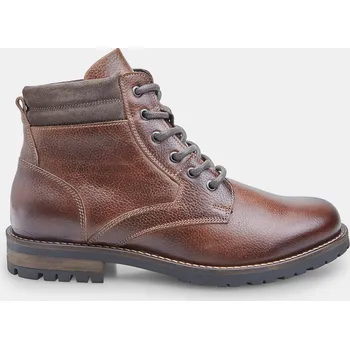 Dámská zimní obuv Baťa pánská kožená kotníková šněrovací bota tyrkysové, vel. 46