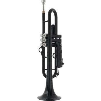 Trubka P Trumpet hyTech, B trumpeta plastová s mosazným strojivem, černá