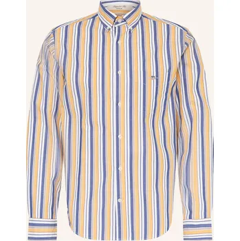 Pánská košile Gant Pánská Košile Regular Fit, žlutá / modrá / bílá, 44