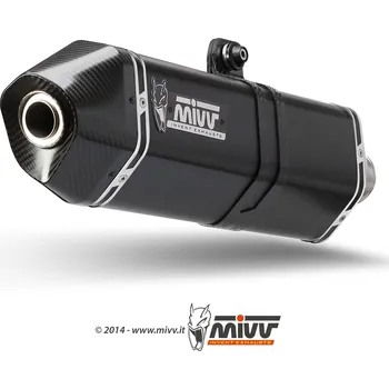 Výfuk pro motocykl Koncovka výfuku mivv speed edge s.042.lrb černá ocel 73.s.042.lrb